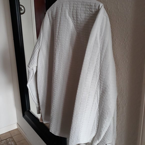NEW Quilted White Stand Collar WASHABLE Jacket 3X - Picture 3 of 7
